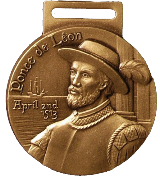 Ponce de Leon Award Medal - Bronze, 1''