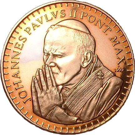 Pope Medal - Brass 1.5'' - Original Design