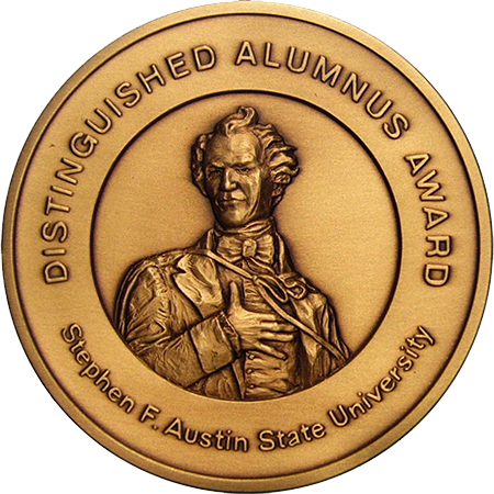 Alumnus Award; Stephen F. Austin University - High relief bronze 3''